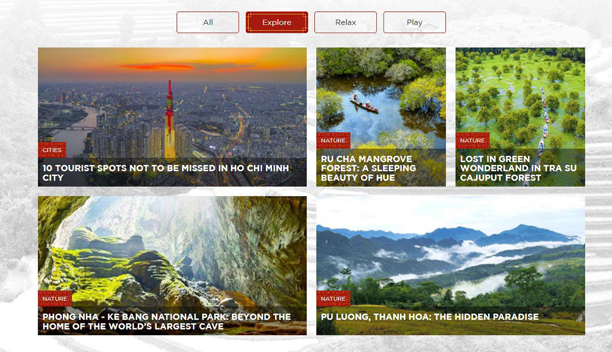 National Tourism Promotion Website Vietnam Travel Surpasses Thailands