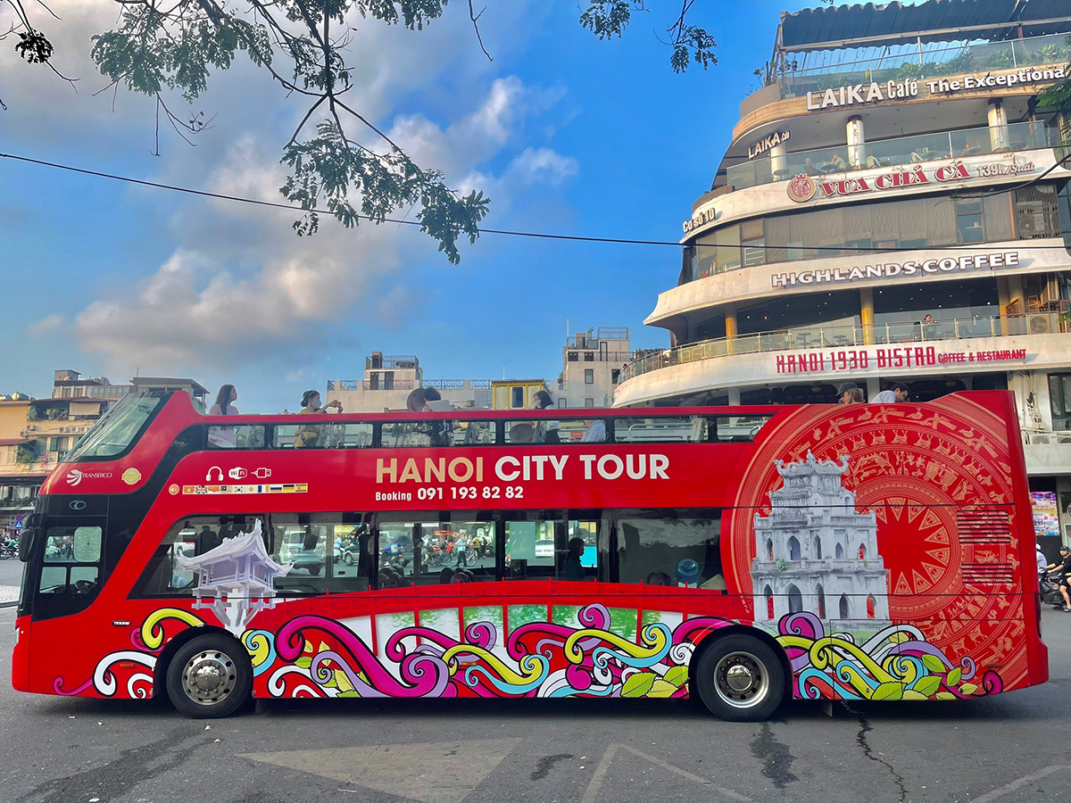 Free To Explore Ha Noi By Hopon - Hopoff Double-decker Tourist Bus ...