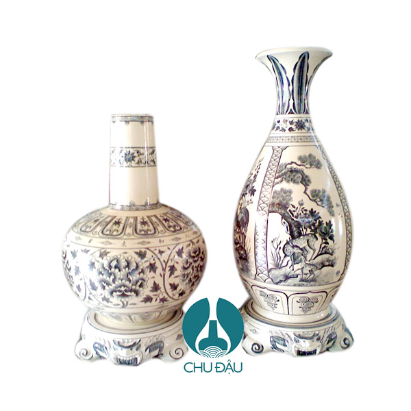 HÌNH ẢNH GỐM CHU ĐẬU BIỂU TƯỢNG TÂM LINH TRÊN BÀN THỜ VIỆT
