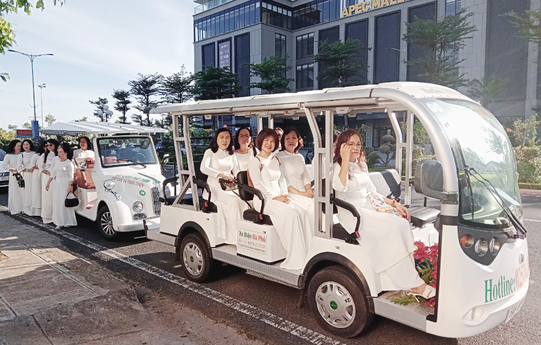 Phú Yên: Mở rộng phạm vi hoạt động xe điện chở khách du lịch