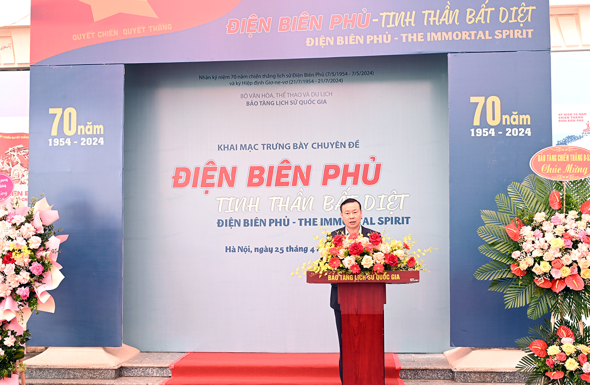 Bảo tàng Lịch sử quốc gia khai mạc Trưng bày “Điện Biên Phủ - Tinh thần bất diệt” và ra mắt hệ thống vé điện tử "Trực tuyến - Liên thông - Đa phương thức"