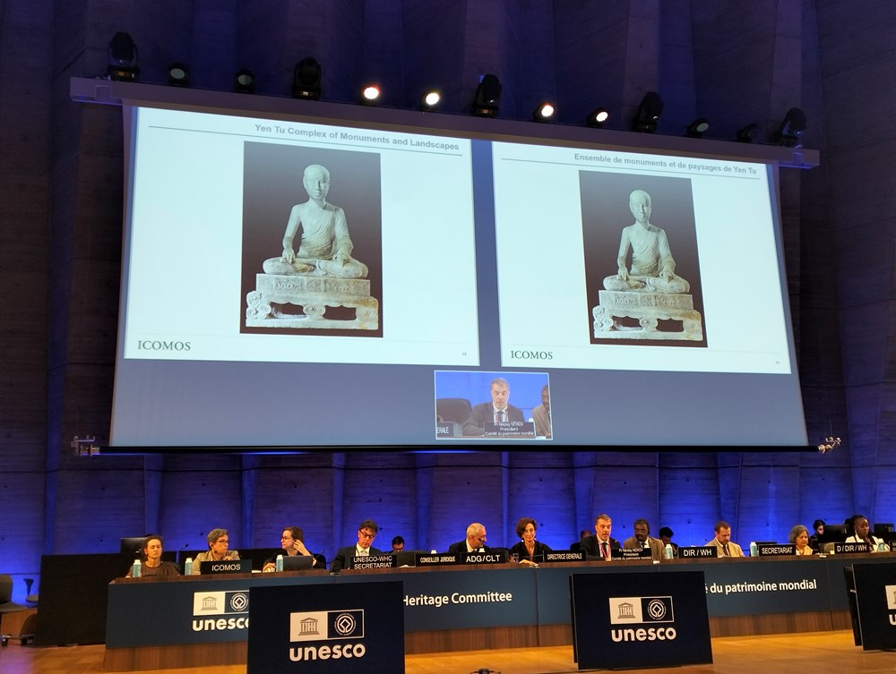 Danh thắng Yên Tử- Vĩnh Nghiêm- Côn Sơn- Kiếp Bạc được UNESCO ghi danh vào Danh mục Di sản văn hóa thế giới