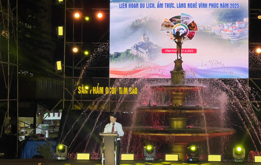 Khai mạc Triển lãm liên hoan du lịch, ẩm thực, làng nghề Vĩnh Phúc năm 2025