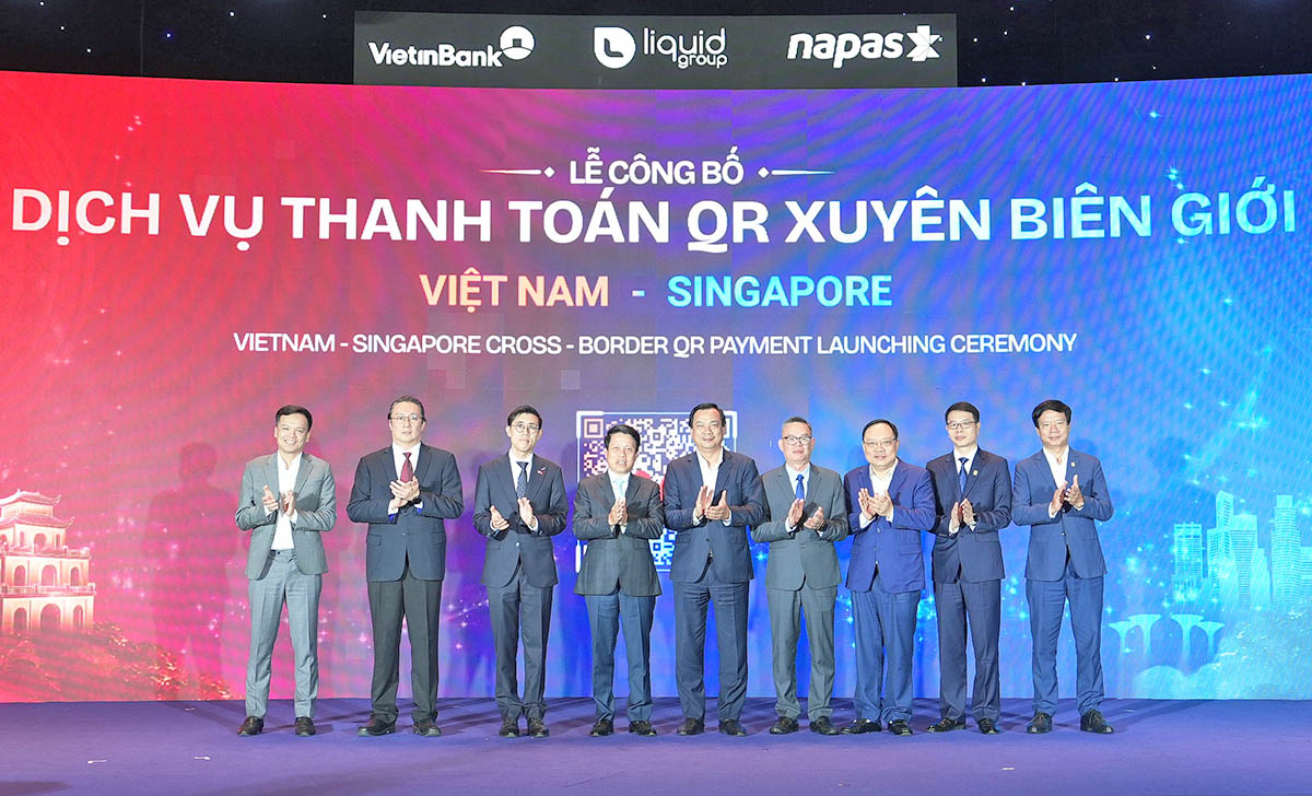 Công bố dịch vụ thanh toán QR xuyên biên giới giữa Việt Nam và Singapore